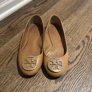 Tory Burch Brown Leather Flats Size 9